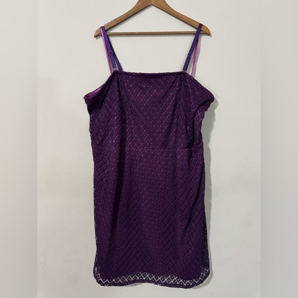 Lane Bryant - Purple Strapless option Cocktail Party Dress - Picture 1 of 10